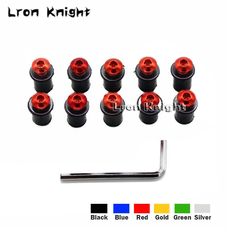 

For SUZUKI Hayabusa GSX1300R GSR 600 GSR750 GSXR 600/750 SV 650 Motorcycle Windshield Bolts Screw Nut Fastener Kit M5 5mm 10PCS