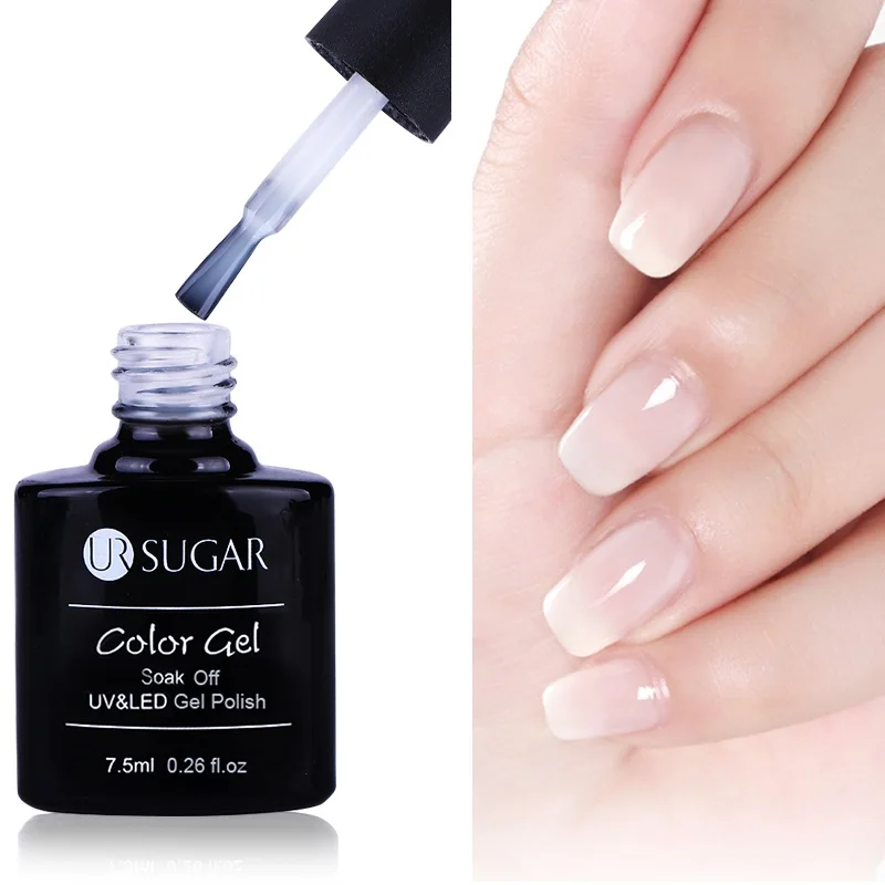 

UR SUGAR Opal Jelly Gel Polish 7.5ml White Soak Off Varnish Lacquer Long Lasting Nail Gel Manicure Nail Art UV LED Gel Polish