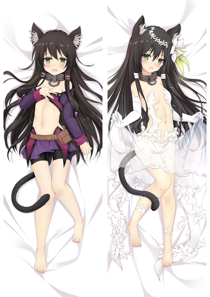 

August update Anime Isekai Maou to Shoukan Shoujo no Dorei Majutsu Dakimakura throw pillow cover hugging body pillowcase