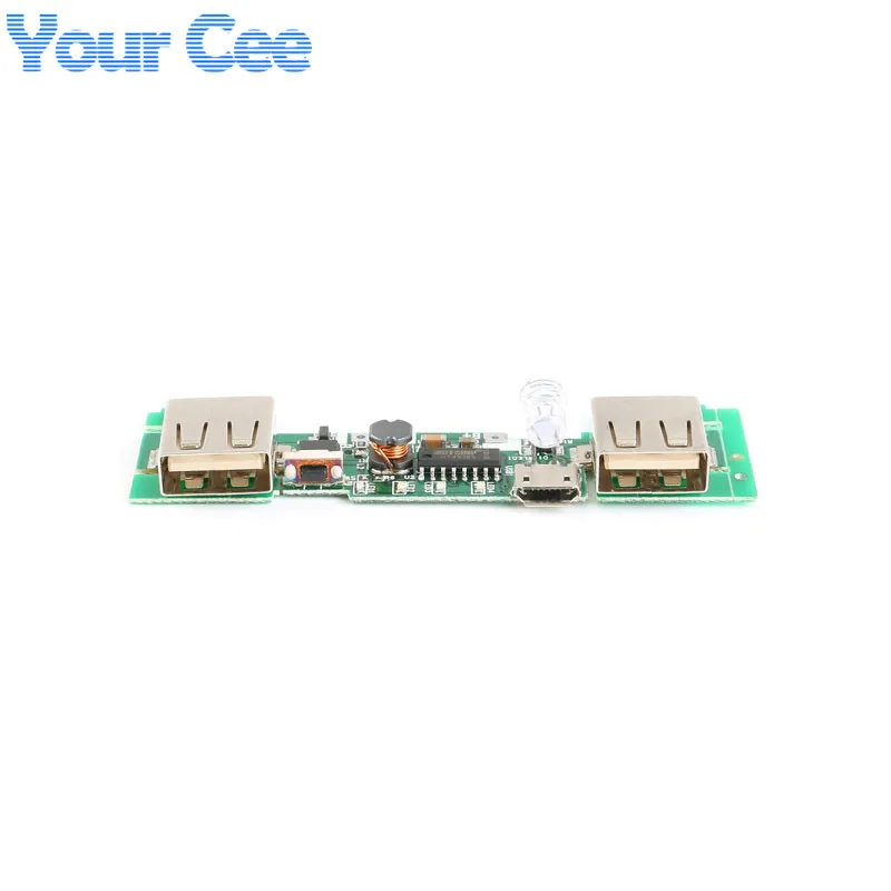 2 USB 5 в а Мобильный Внешний аккумулятор зарядное устройство модуль литий ионный