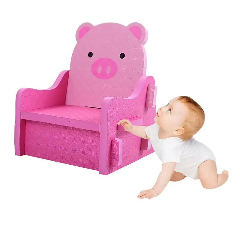 Детские сиденья PE Пластик кусочкам безопасный пены детский стульчик учится сидеть мягкие игрушки Портативный животного свиньи
