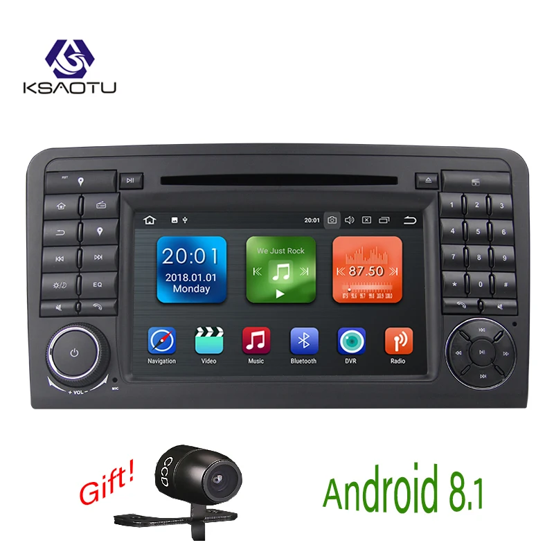 KSAOTU 7 &quotDAB + 4G Android 8 1 автомобильный DVD плеер SD GPS для Mercedes ML/GL classe W164 X164 | Автомобили и