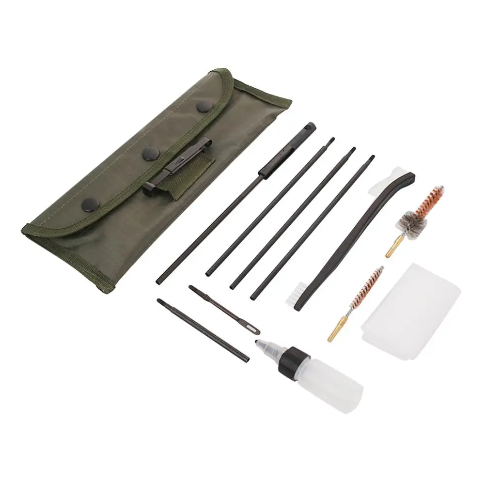 Lubricating Oil Firearms Cleaning Rifle Brush Cleaner Portable Rifle Cleaning Kit 22/30 Caliber Durable Airsoft