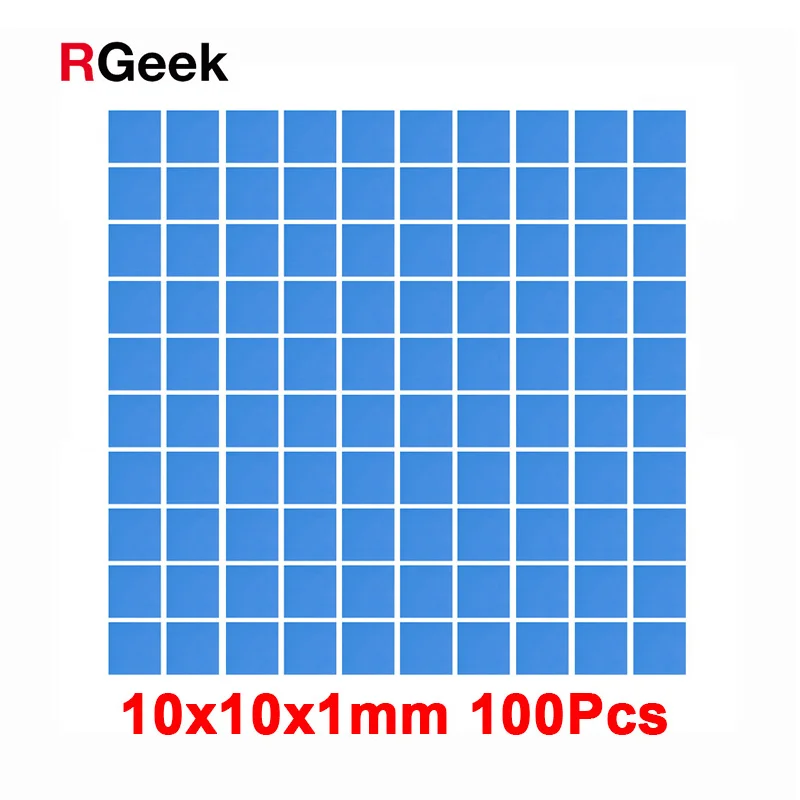 2018 Высокое качество 10 мм * 1 100 шт. Термальность Pad GPU Процессор радиатор охлаждения