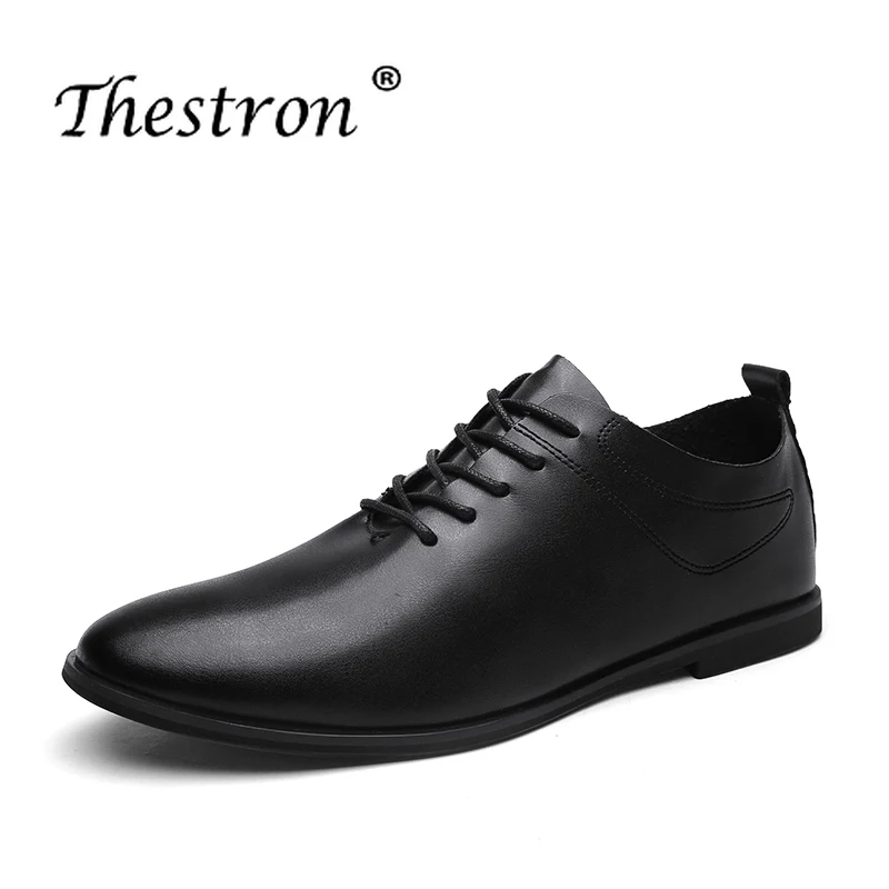 Man Casual Shoes Spring Autumn Mens Split Leather Shoes White Black Retro Male Flat Footwear Anti-Slip Elegant Shoes Men