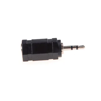 

3 PCS Black 2.5mm Male to 3.5mm Female Audio Stereo headphones Adapter Plug Good Quality
