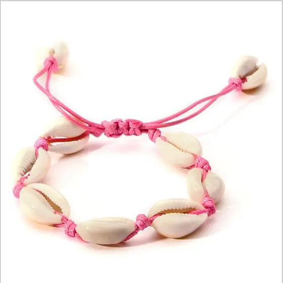 

1pc Cowrie shell Bracelet femme Adjustable boho Macrame friendship Real Seashell Bracelet Mothers Day Jewelry Gift 7701