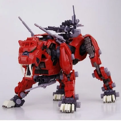 

BT Model Building Kits: ZOIDS EZ-016 Red Saber Tiger 1:72 Scale Full Action Plastic Kit Assemble Model Birthday Christmas Gifts