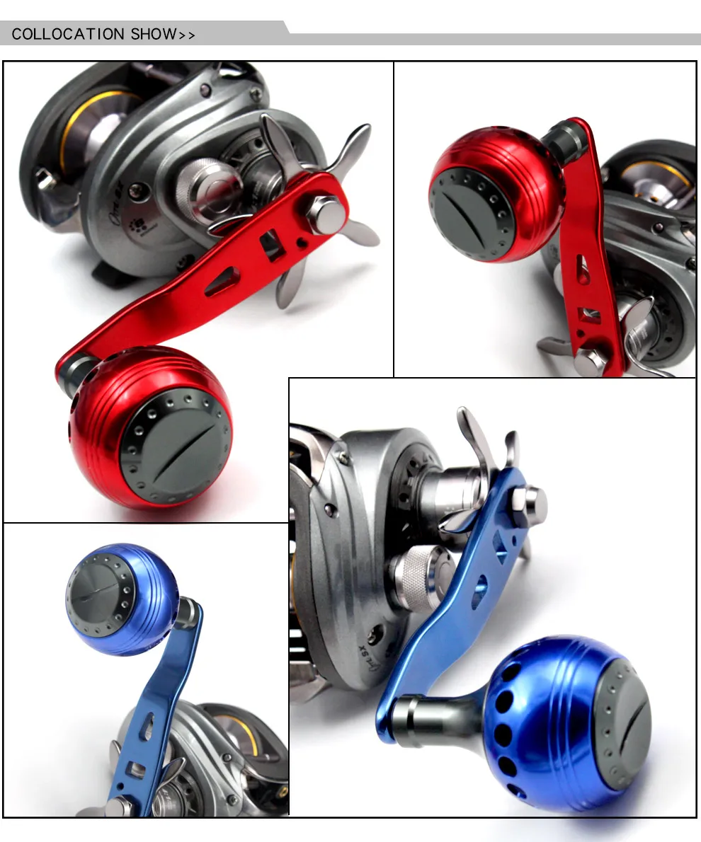 XESTA Fishing Reel Handle Aluminum Alloy Single Shaker Strong Durable Fishing Reel Rocker For Baitcasting Fishing Tackle Tools