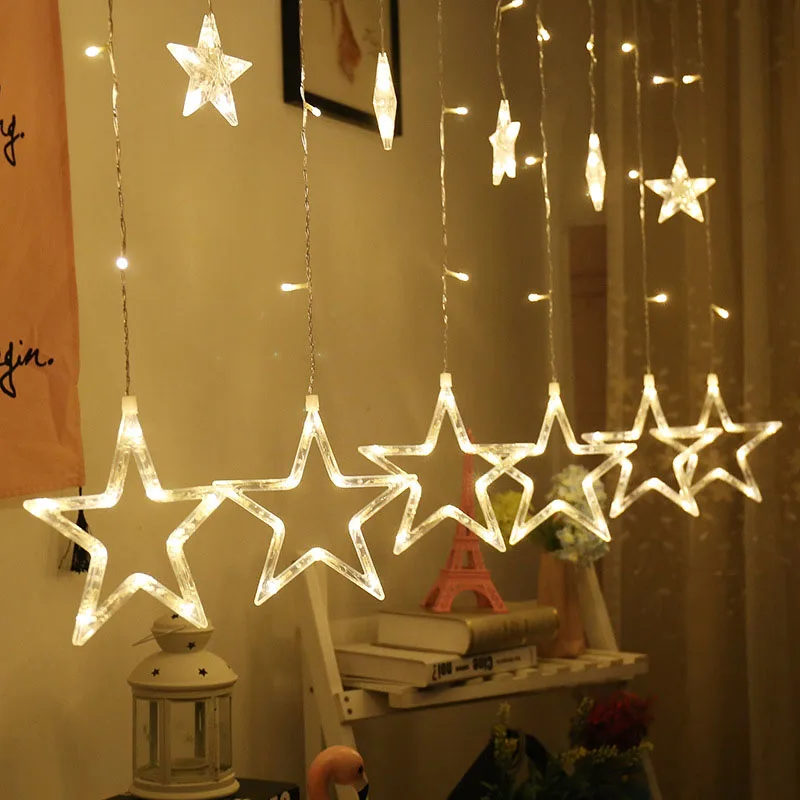 

Waterproof Christmas LED Light Memory Function Romantic Christmas Garland Curtain Light Holiday Wedding Garden Party Decoration