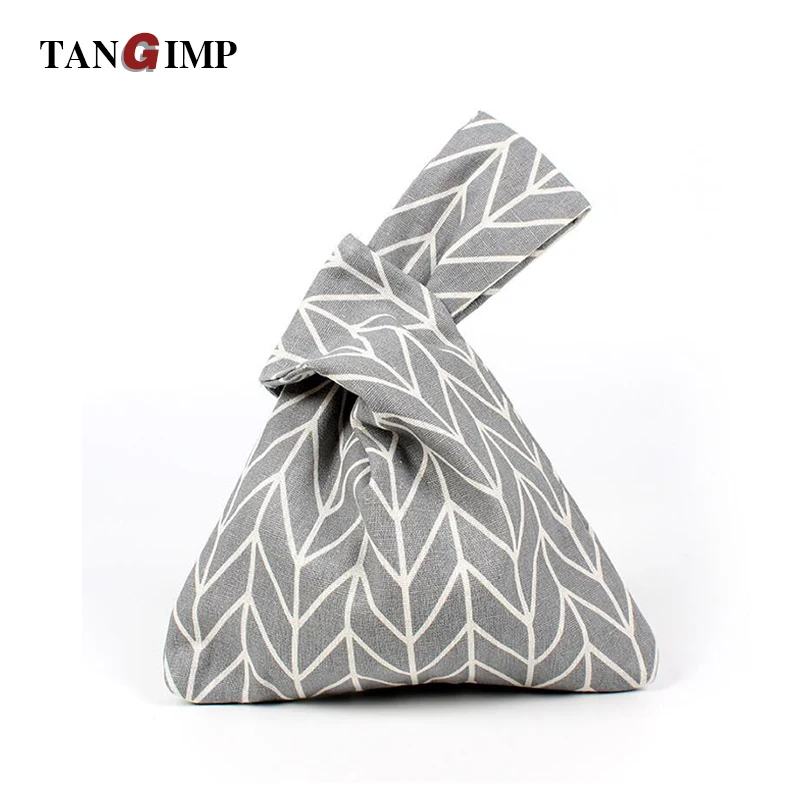 

TANGIMP Cotton Wristlets Bags Women's Geometric Bolsa Feminina Lady Casual Handbag Clutch Purse Tote Wallets sac Japan Style