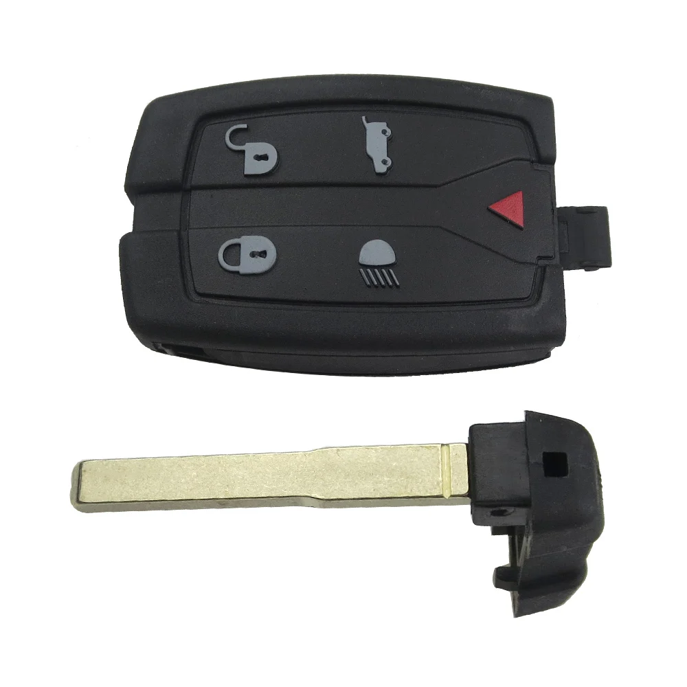 OkeyTech 5 Кнопка смарт-карты дистанционного ключа оболочки и аварийного вставки лезвия для Land Rover Landrover обнаружения Спорт freelander 2 3