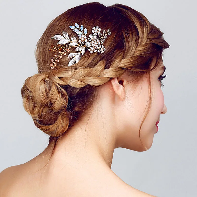 Floral Crystal Hair Pins Mall Of Desires