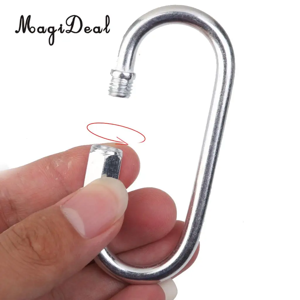 Professional 2Pcs Iron Swing Set Quick Link Clip Snap Hook Swing Connector Outdoor Sport Toys 400KG