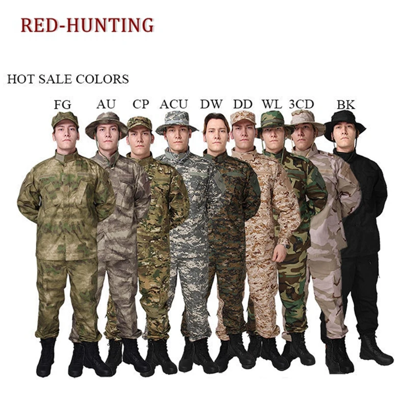 Airsfot Hunting Tactical Army Uniform Set Shirt Pants Uniform Kryptek