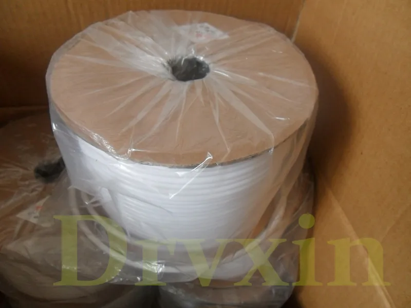 

White Pvc Tube 2.5 Square Inner Diameter 3.2-3.6mm Pvc Sleeve For Cable Marker ID Printer Printing Ferrule Machine free delivery