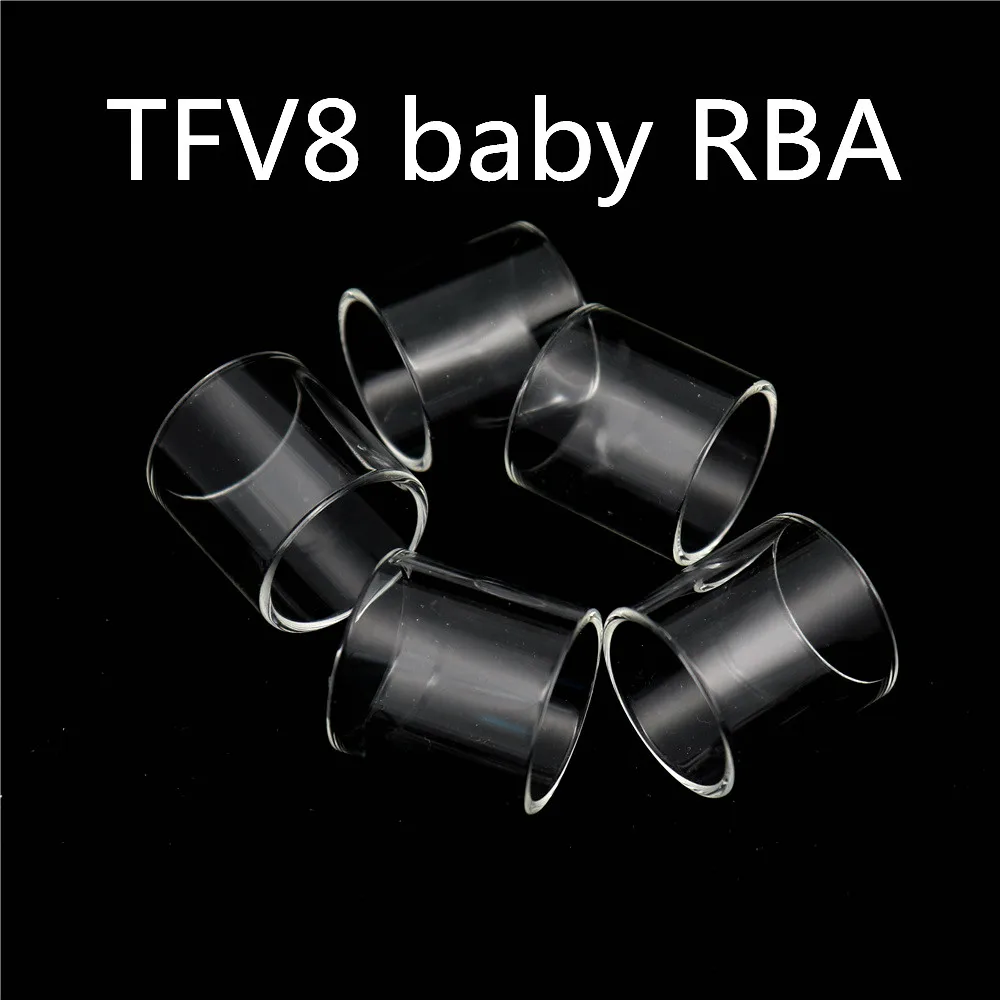 5PCS YUHETEC Replacement Glass Tank for SMOK TFV8 baby 3.5ml / 2ml TFV8 BABY RBA/TFV8 X-baby 4ML/TFV8 X-baby 2ml EU Edition tube 5PCS YUHETEC Replacement Glass Tank for SMOK TFV8 baby 3.5ml / 2ml TFV8 BABY RBA/TFV8 X-baby 4ML/TFV8 X-baby 2ml EU Edition tube