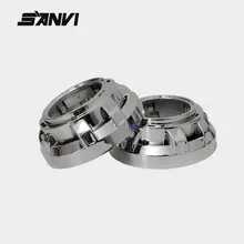 SANVI 2 pcs mortalhas para Máscara de 3.0 HID Bi Xenon Lente Do Projetor Faróis Do Carro Automóvel Tampa Resistente Ao Calor
