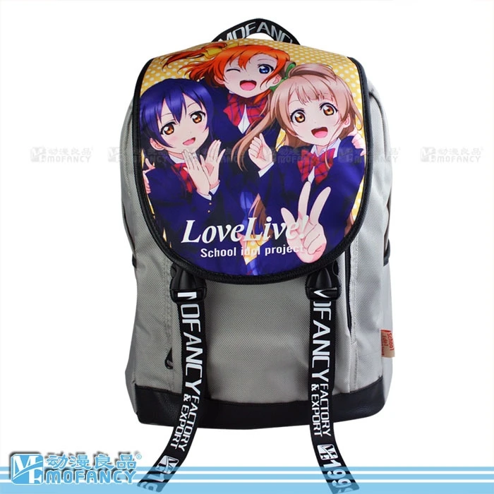 

Anime LoveLive! Cartoo fashion Leisure man woman Preppy style schoolbag canvas cute bag travel Minami Kotori Sonoda Umi Backpack