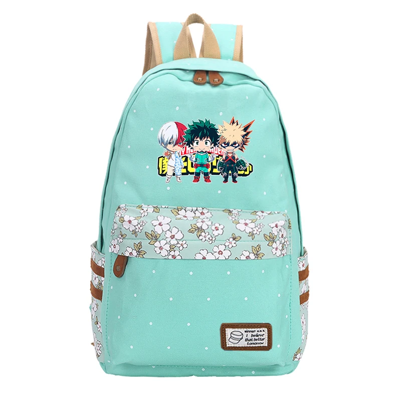 midoriya izuku cosplay sacos de escola flores