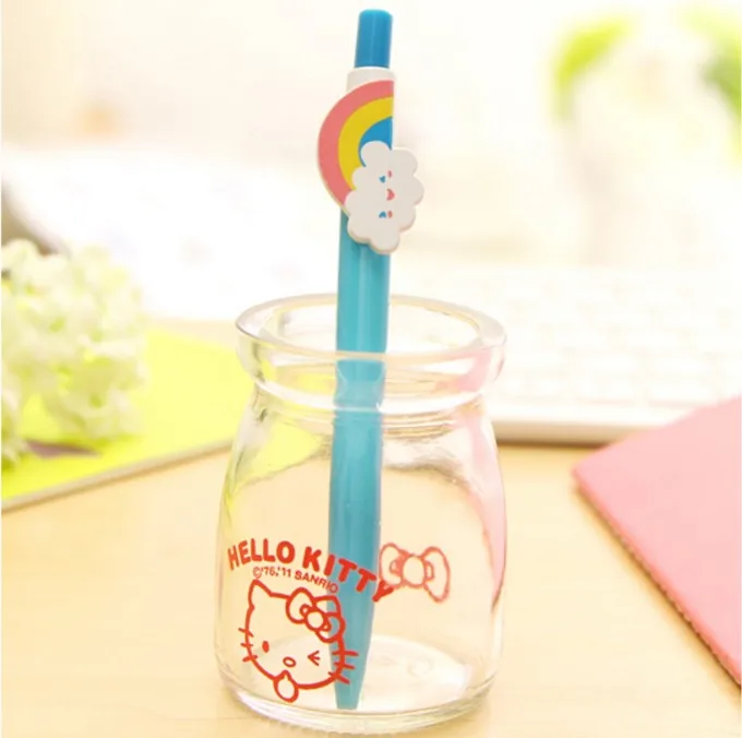 5 шт. корейский творческий милый мультфильм радуга шариковая студенческие ручки конфеты цветной мяч карандаши офисные Материал школьные