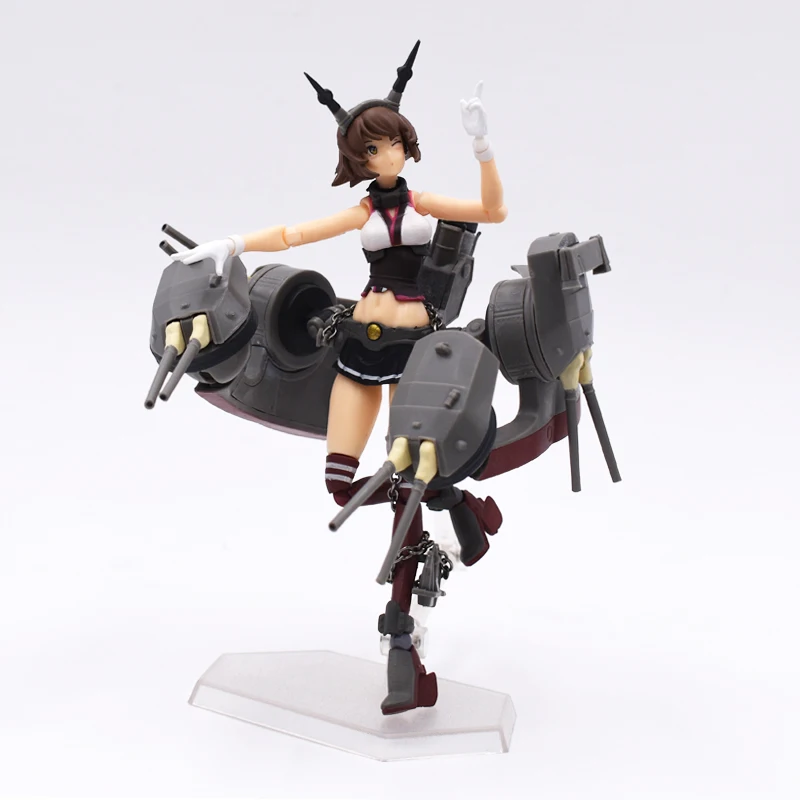 Anime Kantai Collection Mutsu Figma 242 PVC Action Figures Collectible Model Anime Toys Christmas Gifts 15cm  Free Shipping