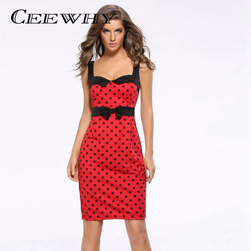 CEEWHY Sleeveless Dot Printed Dress Women Robe Femme ete 2017 off Shoulder Sexy Bodycon Summer Streetwear Plus Size | Женская одежда