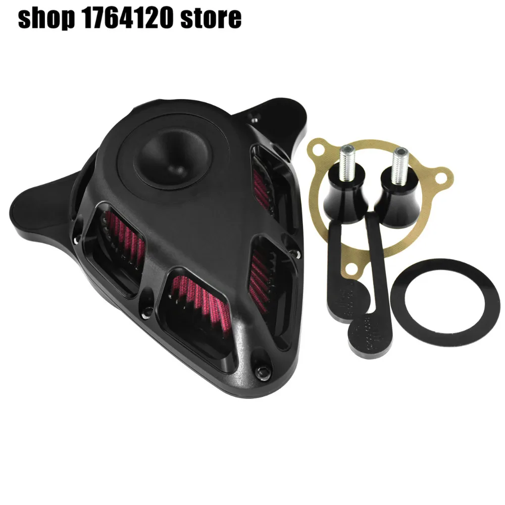 Motorcycle Air Filter Systems Matte Black Aluminum For Harley Touring Road King Electra Glide Road Glide 2017-2018 Softail 2018 Motorcycle Air Filter Systems Matte Black Aluminum For Harley Touring Road King Electra Glide Road Glide 2017-2018 Softail 2018