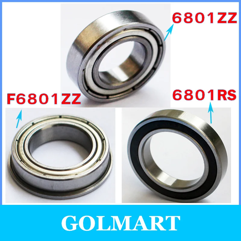 6801RS Rolling Bearing ID//OD 12mm//21mm 12mm//21mm//5mm