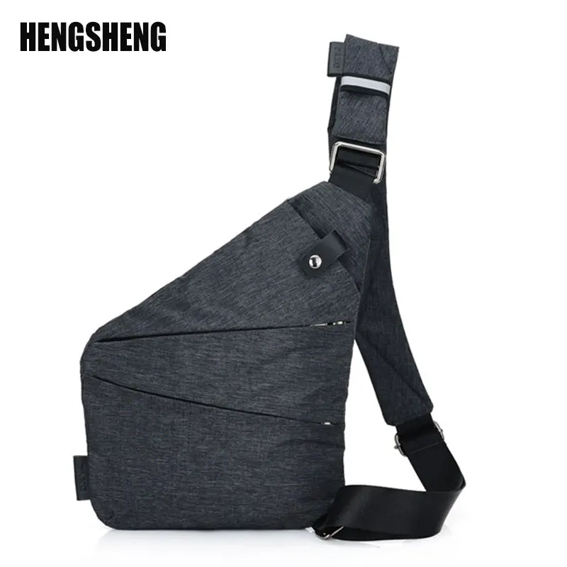 

Fashion Men Bag Sling Casual Canvas Chest Bag Simple Single Shoulder Bags Chest Bags sac a main A4886