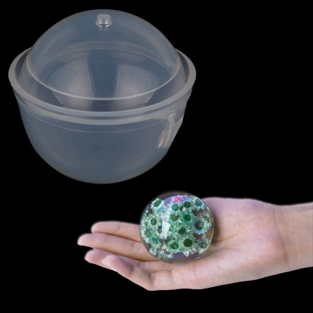 Sphere Ball Shape Silicone Mold Mould Pendant Jewelry Making Tools