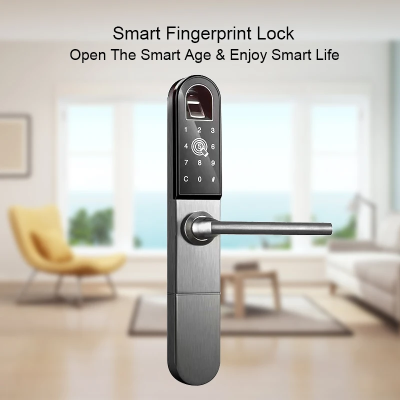 

OULET Digital Door Lock Smart Door Lock Fingerprint Lock Security Anti-Thief For Home Family
