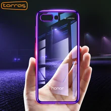 

TORRAS Soft Tpu Case For Huawei Honor 10 5.84 Transparent Clear funda Case For Huawei Honor 10 Cover Mobile Phone Cases Purple