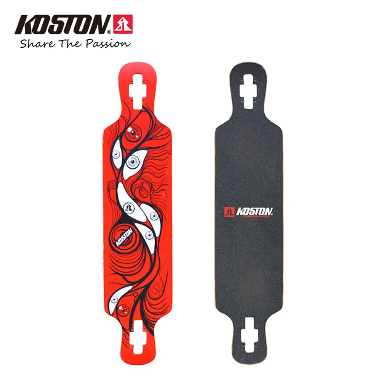Koston Профессиональный longboard двухслойные 41 дюймов Drop двухслойные 8ply канадский клен горячего воздуха нажатии доска скейтборд крейсерская