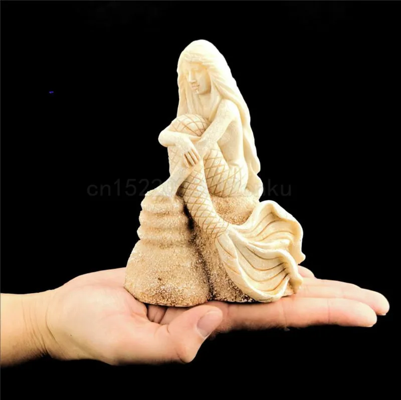 Aquarium Landscaping Decoration Resin Mermaid Shape Fish Tank Rockery Decoration Ornaments