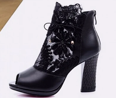 BC font b shoes b font cowhide leather font b shoes b font open toe cutout
