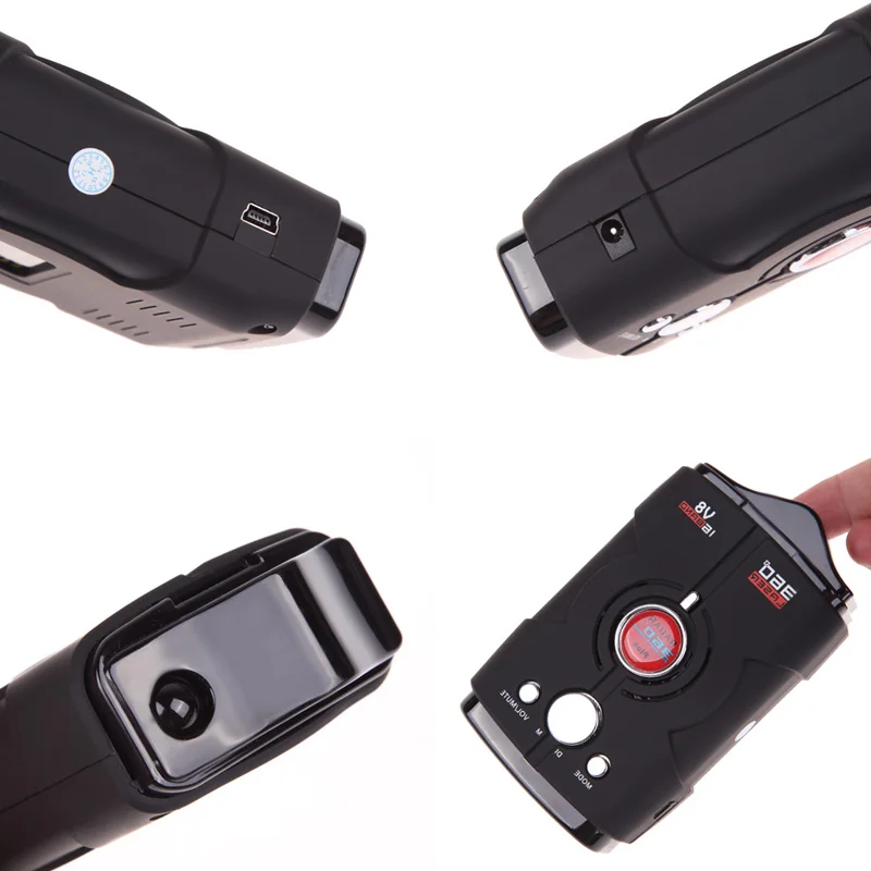 Goede Anti Radar detector V8 Auto Radar Detector 16 Volledige band x k nk ku ka laser vg led display russisch engels voice