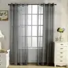 1 PCS 55x 94'' Modern Sheer Curtains for Window Treatment Drapes Tulle for Living Room Bedroom Transparent Voile Ring Top ► Photo 2/6