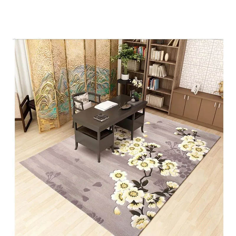 

Japan style 100% wool Carpets For Bedroom hallyway Study Rugs European Style Area Rug Home Carpet Floor Door Mat Delicate Mats