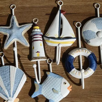 

Mediterranean home decoration hook Marine crafts coat hook hook wall hanger