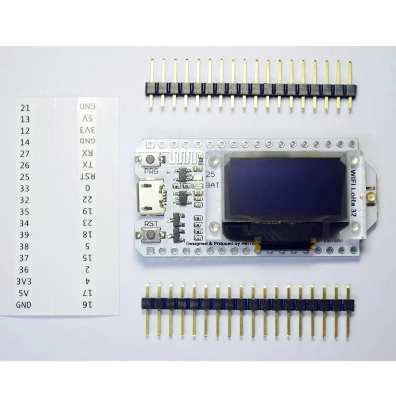 2 шт./лот SX1278+ CP2102 0,96 дюймов синий OLED Дисплей Bluetooth WI-FI комплект Lora 3,3 V-7 V сетевая макетная карта для Arduino