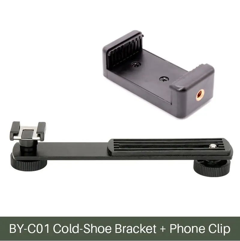 Ulanzi BOYA BY-C01 металлическая пластина для холодного башмака универсальная для iPhone Zhiyun Smooth 4/Smooth Q Gimbal светодиодный светильник BY-MM1 микрофонная вспышка - Цвет: BY-C01 w Mount