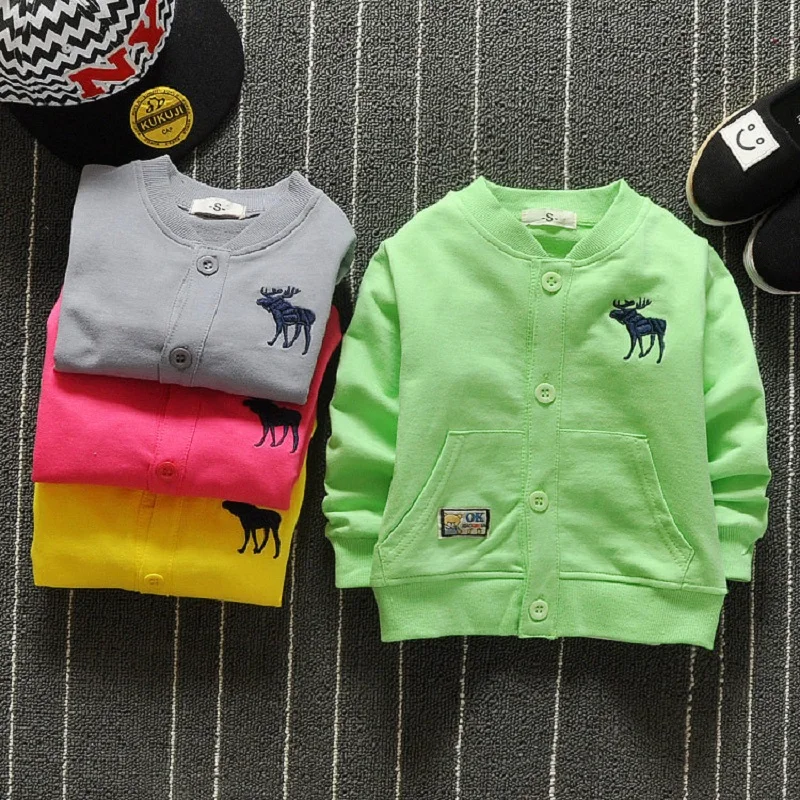 IENENS Autumn Toddler Infant Boy Girls Cardigan Jacket Kids Baby Boys