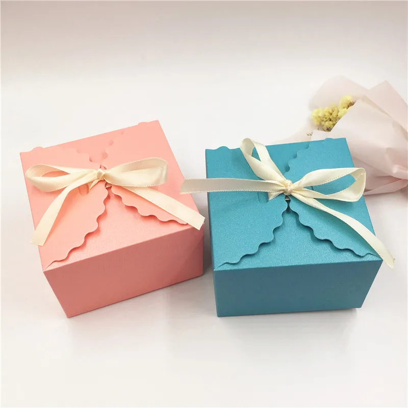 30 шт./лот крафт кружево Свадебная вечеринка подарочные коробки красочный картон любовь ручной работы мыло упаковочные коробки - Цвет: mix color