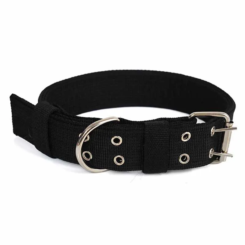 SYDZSW Large Dog Collar Nylon Double Buckle Four Layer Thicken Pet Collar for Labrador Golden Retriever Durable Big Dog Products4