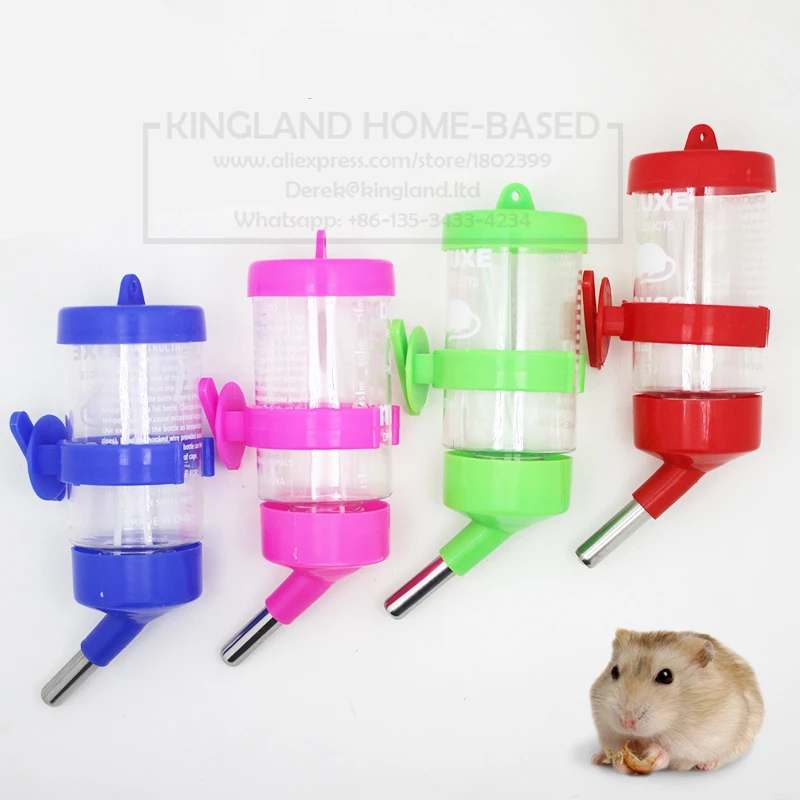 Latest hamster drinking fountains Automatic Simple Pet Drinking Device Small rabbit supplie Can Hanging Cage | Дом и сад