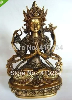 

Tibetan Old Bronze Stupa dagoba Buddha Statue 8.5"H