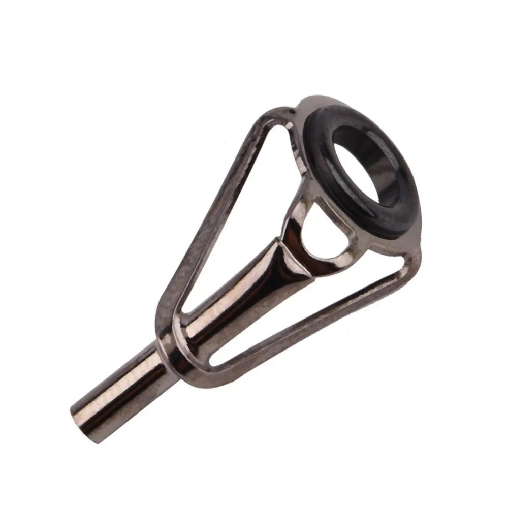 7 pcs Vintage Oval Fishing Tips Rod Guides Ring Stainless Pole Repair Kit