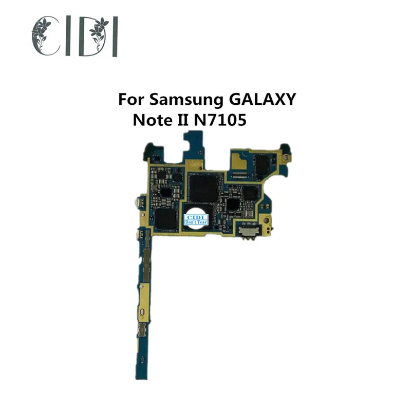 CIDI полностью Рабочая оригинальная плата для Samsung GALAXY Note II N7105 16G материнская |