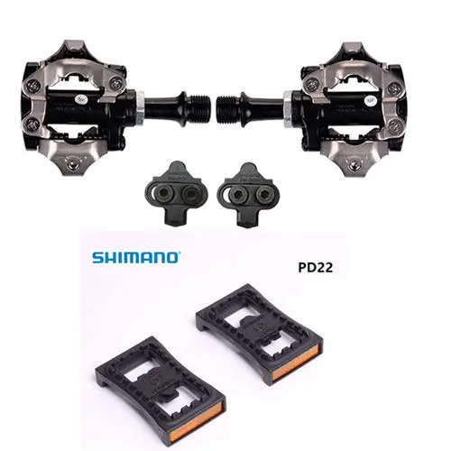 PD-M540 M540, компактные педали для горного велосипеда, велосипедные самофиксирующиеся педали, бесклипсовый SPD SM-SH51, бутсы с PD22 - Цвет: m540 with PD22